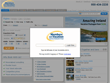 Tablet Screenshot of membersonvacation.com